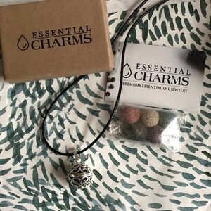 Essential Charms Lava Charm Aromatherapy Necklace